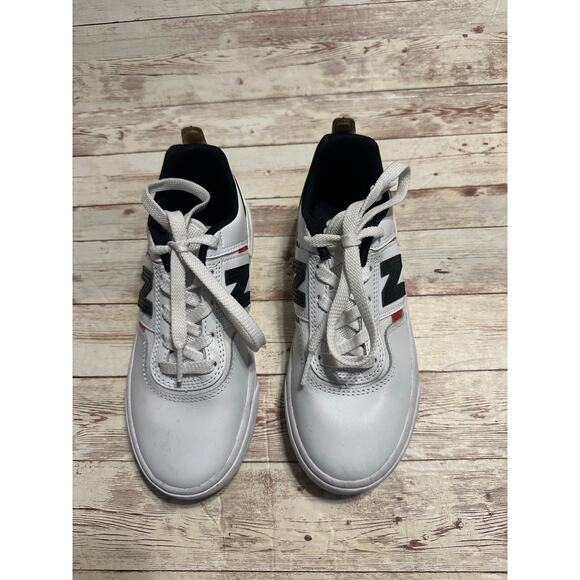 New Balance Numeric Jamie Foy 306 Sneakers Kids Size 2.5 Leather White Lace Up - Picture 6 of 10